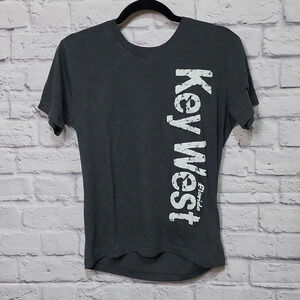 Miami Style Small Key West Shirt Gray with Puffed White textured‎ Lettering